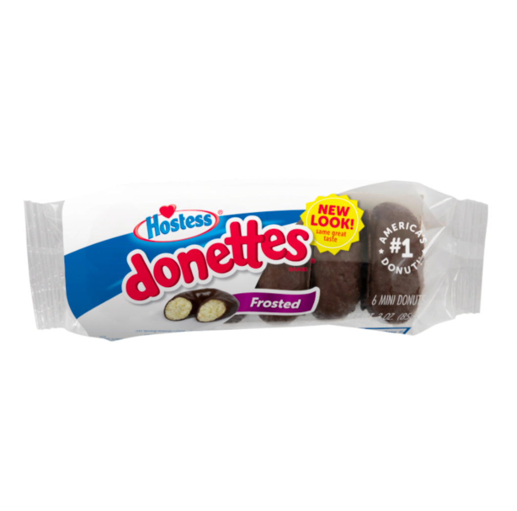 Hostess frosted chocolate donettes