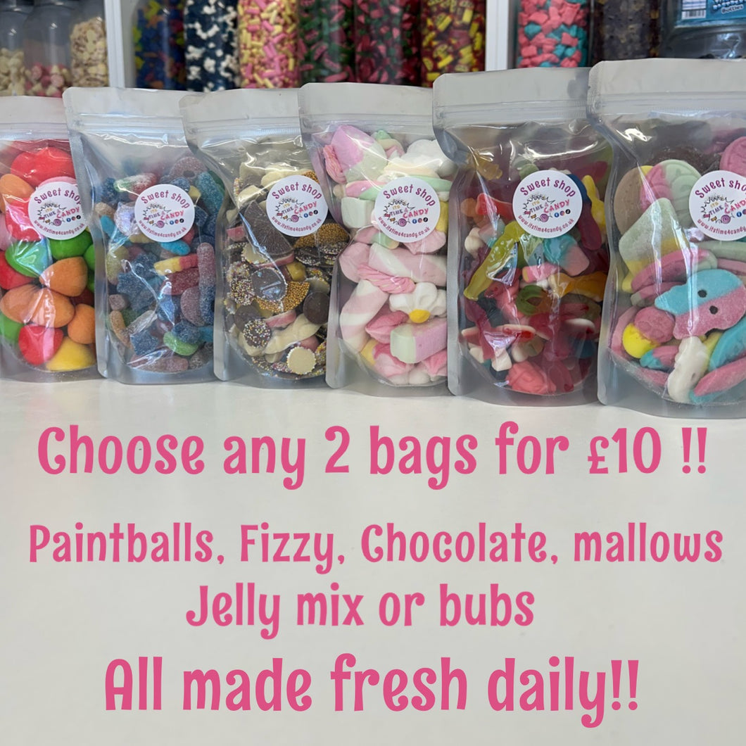 2x 500g bags only £10 please leave a note at checkout with your 2 bag choices