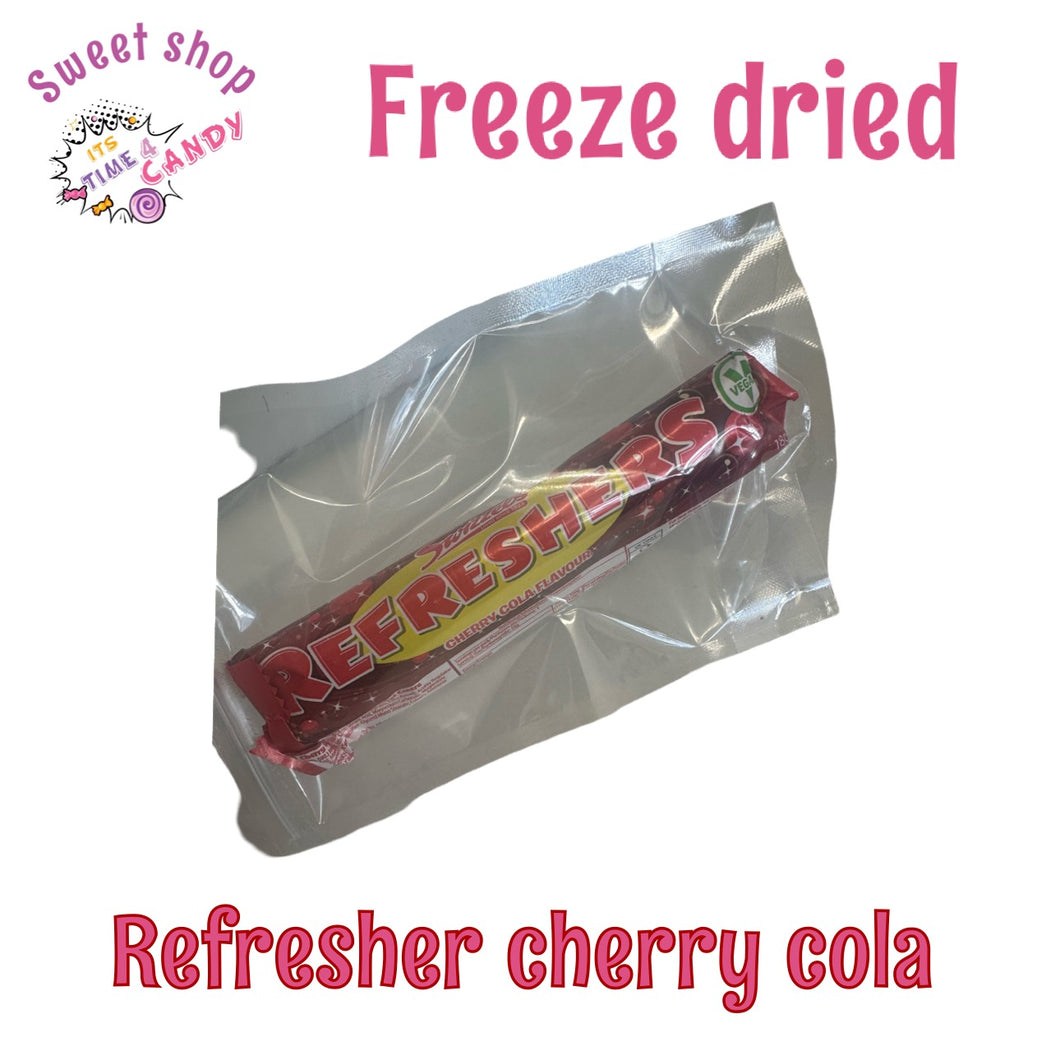 Freeze dried refresher cherry cola bar