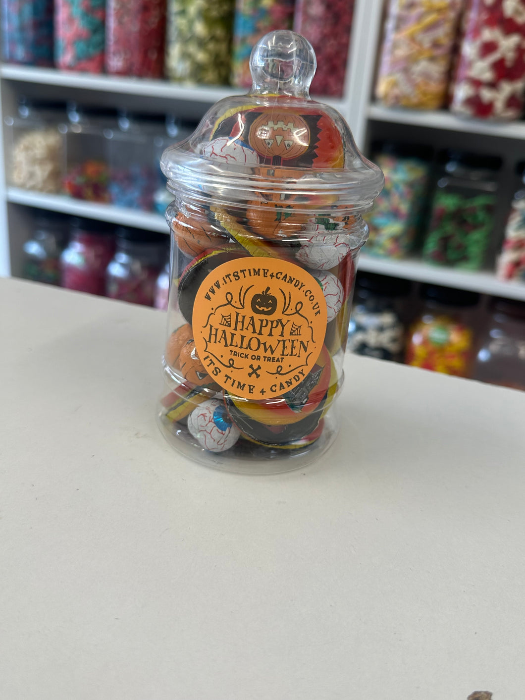 Small halloween chocolate jar