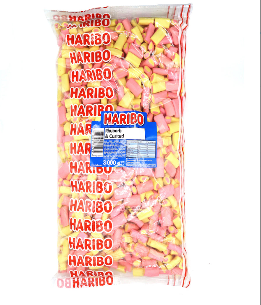 Haribo rhubarb & custard 3kg bag