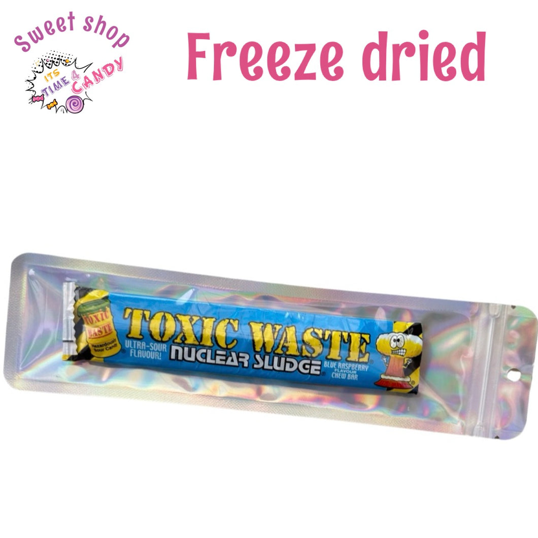 Freeze dried toxic waste chew bar