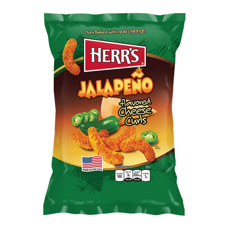 Herr's Jalapeno Cheese Curls Flavour Puffs