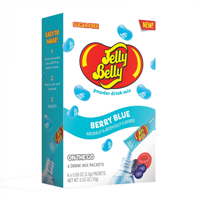 Jelly Belly On The Go Berry Blue Drink Mix 0.53oz (15g)